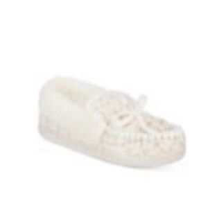 Cream Moccasin Slipper - Comfortable Soft Slip-On